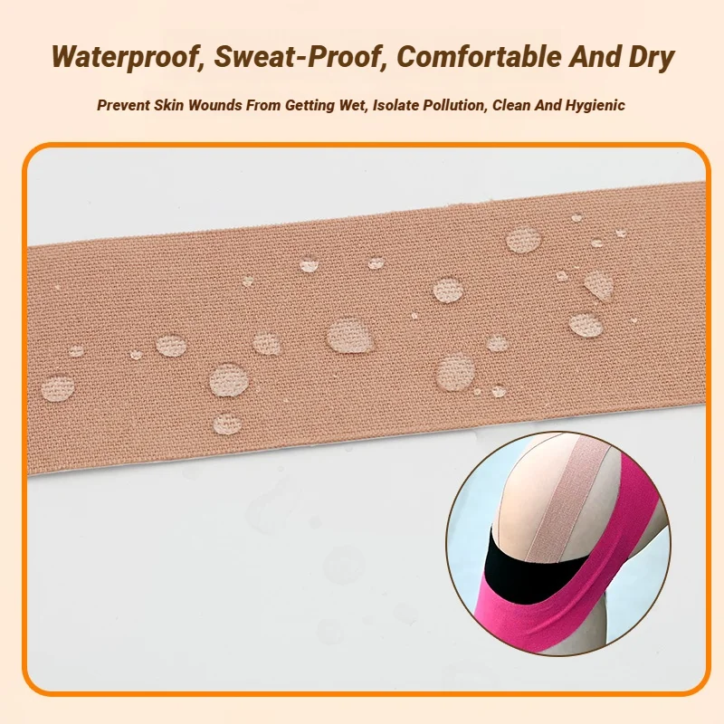 5CMX5M Athletic Elastoplast Sport Injury  Recovery Strapping Gym Waterproof Tennis Muscle Pain Relief Bandage SportsStickers image 5