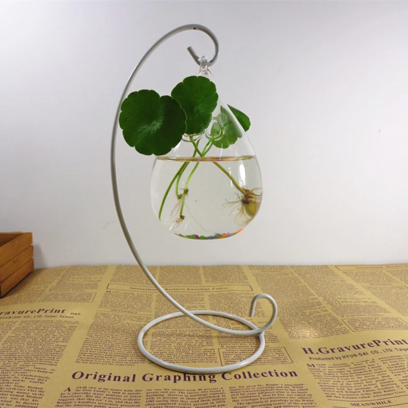 YY YEARCHY Présentoir décoratif en forme de cœur avec crochet pour suspendre un globe en verre, un terrarium, une boule de sorcière, une maison, Noël, un mariage, un cadeau créatif (1, 27,9
