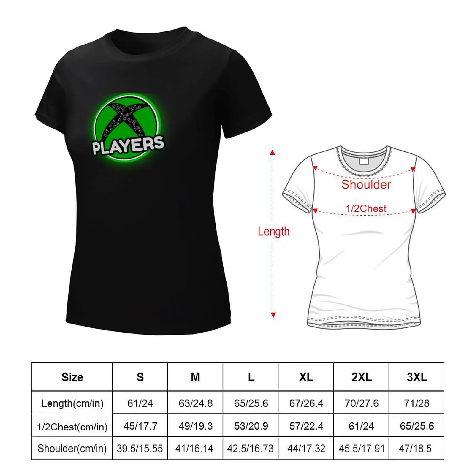 X Players Logo T-Shirt oversized anime clothes funny t shirts for Women