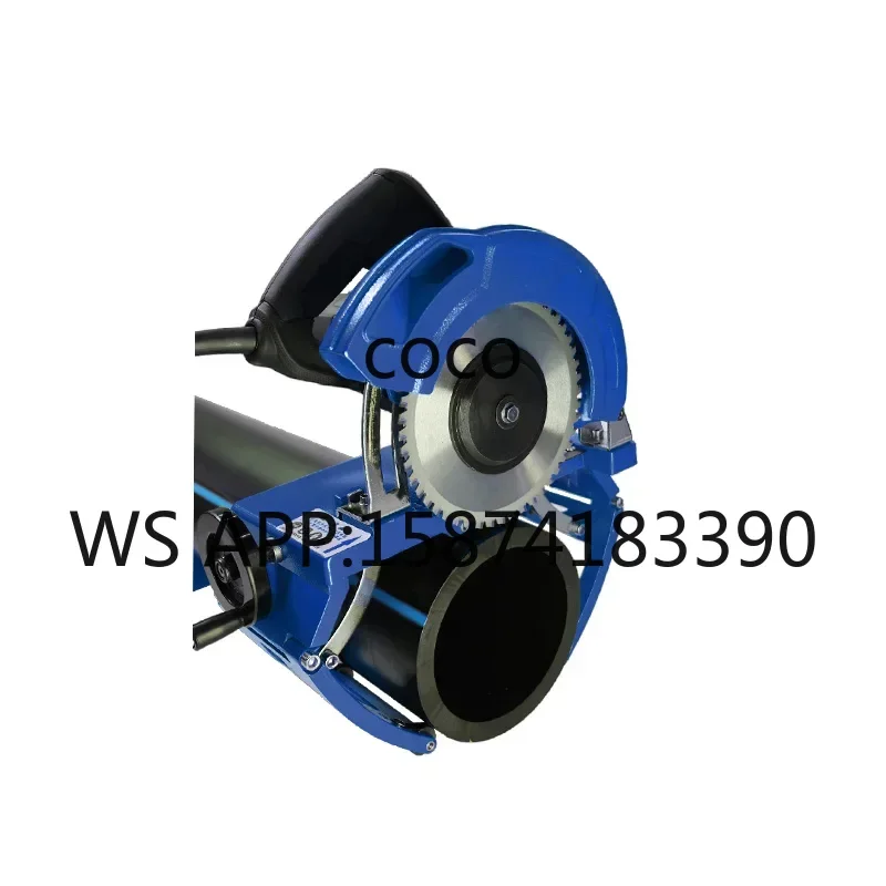 Small Electric Pipe Cutter, Portable Round Cutting Machine for PE Pipe, Plastic and Galvanized Steel