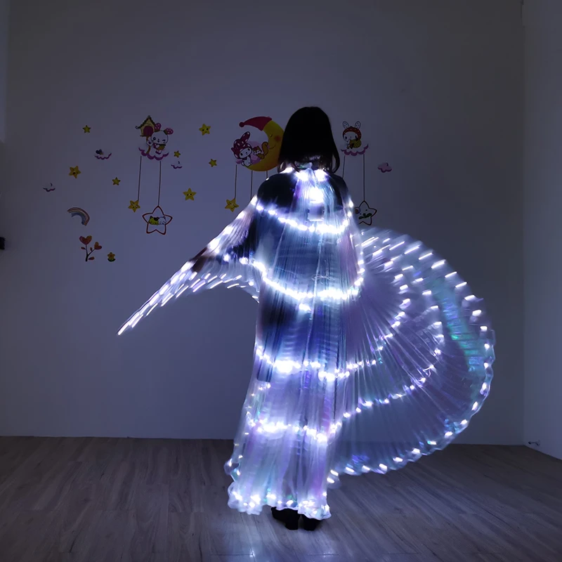 

New Wings Sticks Adult Children Led Wings Belly Dance Lamp Props 360 Degrees Accessories Children Led Performance Clothing