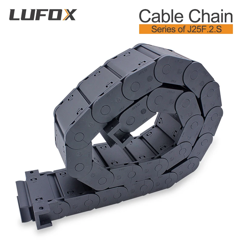 High Quality 1 Meter Cable Drag Chain J25F.2.S Enclosed Type Both Side Opening 25*38mm 57 50 60 75 77 100 103 10