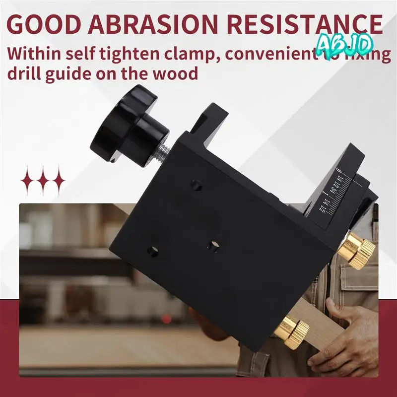 ABJO-Woodworking Jig Pocket Hole Jig Clamp Pocket Hole Jig Jig Pocket Hole System Hole Opener Tool For Wood Black