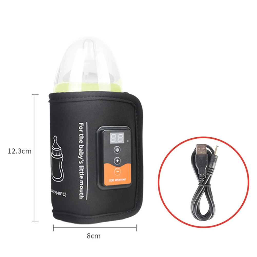 Smart Insulation Bag Constant Temperature Baby Feeding Milk Bottle Warmer Portable Baby Feeding Bottle Warmer for Travel Carrier