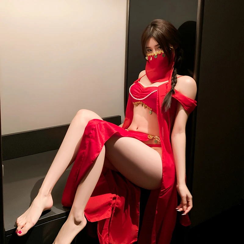 

Sexy Cosplay Western Dance Girl Aladdin Peacock Princess Greek Goddess Costume Hot Egyptian Exotic Costume Performance Set