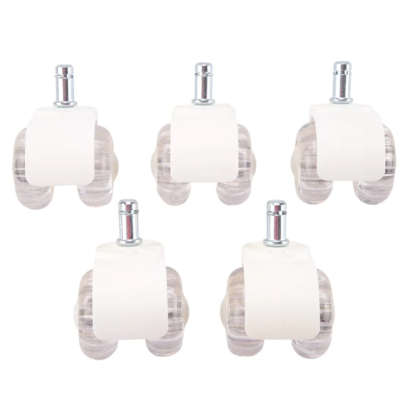 5 Buah Roda Kastor Kursi Kantor 2 Inci Roda Kursi Meja Bisu Tugas Berat Roda Pas Universal untuk Semua Lantai