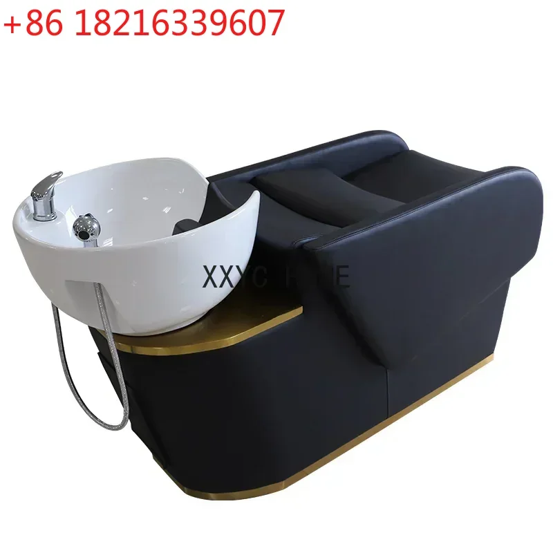 TAO Flushing Bed Ceramic Basin Lying Half Shampoo Chair High-End Shampoo Chair