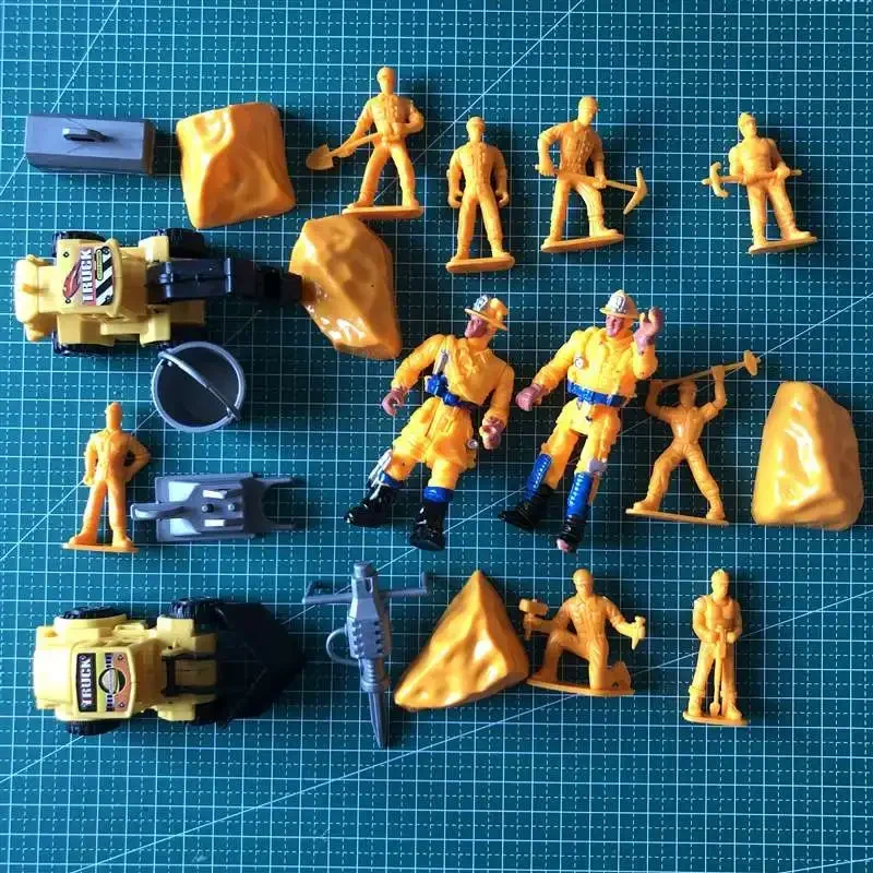 

Hot Bag Soldier Toys Static Small Soldier Person Construction Engineering Model Children Toys Wholesale