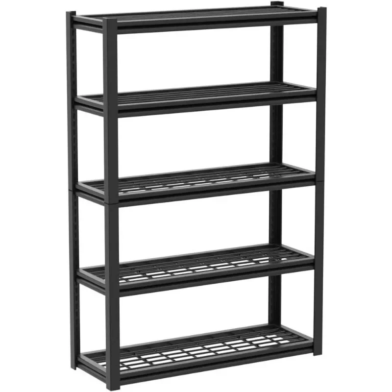 

Garage Shelving 2000LBS Heavy Duty Storage Shelves 5 Tier Metal Shelves for Storage Rack Garage Shelf Shelving Units