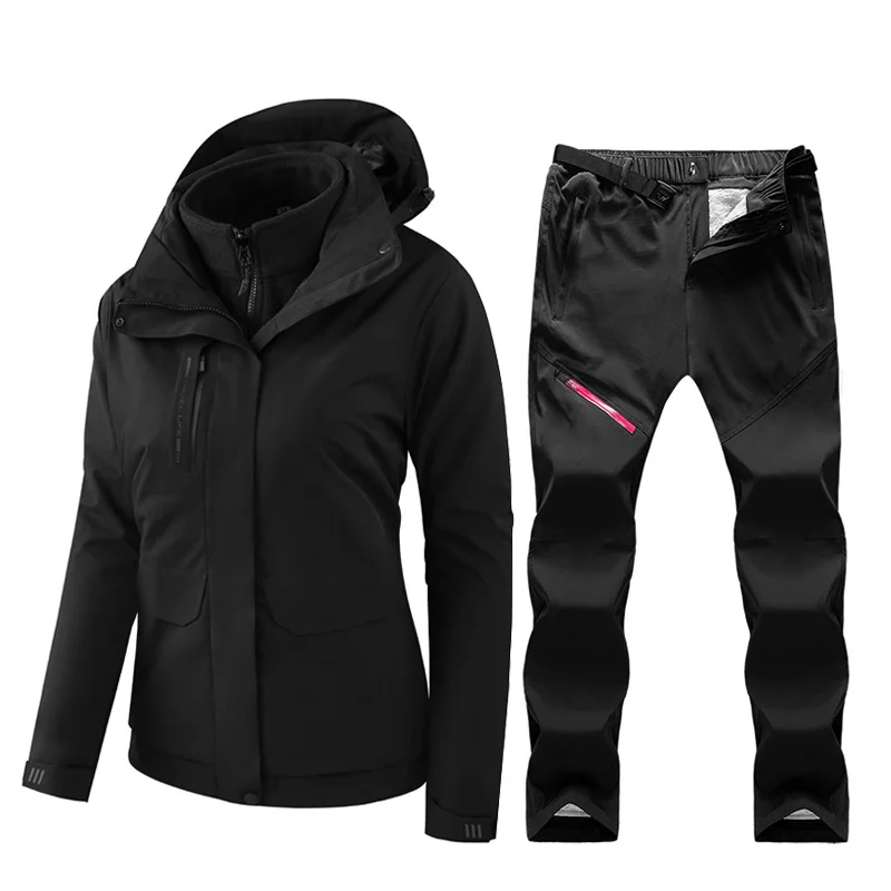 Winter Ski Suit For Women Warm Windproof Waterproof Outdoor Sports Snow Jackets And Pants Female Ski Equipment Snowboard Jacket