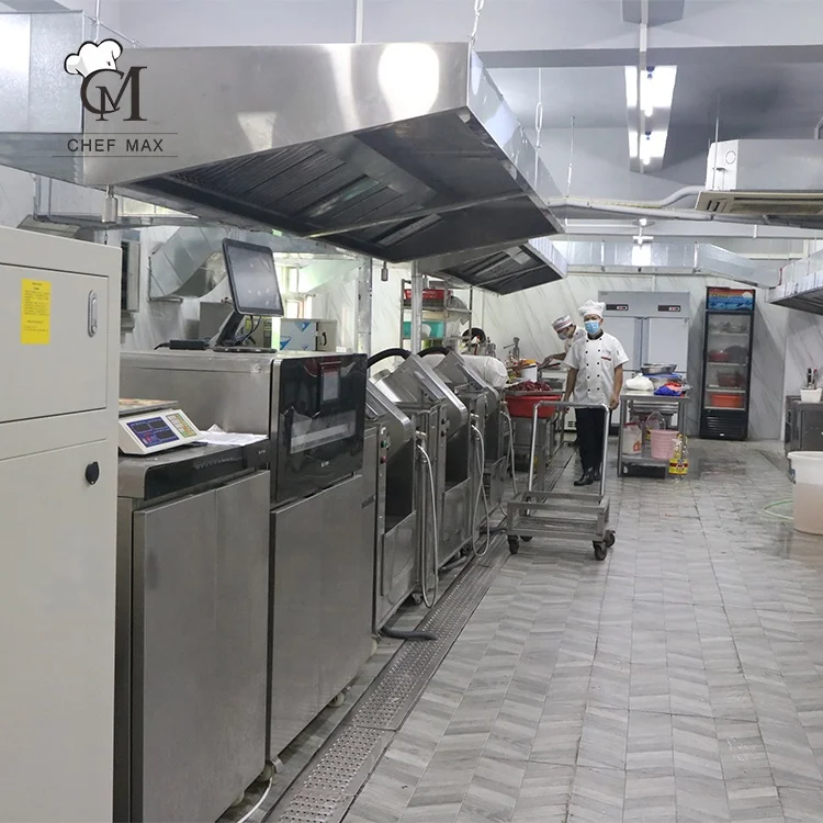 

Custom Professional Design Standardization Automation Restaurant Hotel Supplies Industrial Kitchen Equipment Restaurant