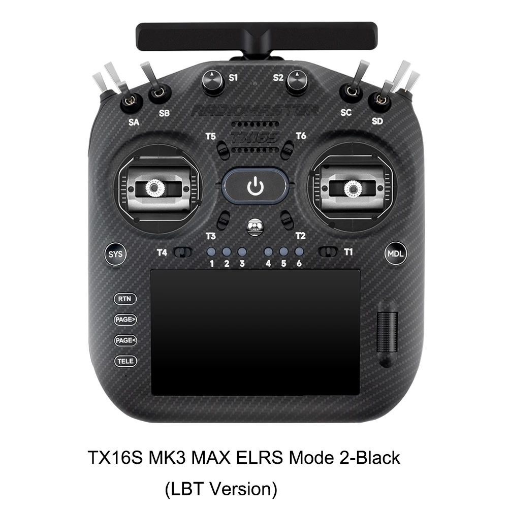 Pre-order RadioMaster TX16S MK3 MAX 2.4GHz 900MHz AG02 CNC Hall Gimbal 5 inch IPS touchscreen EdgeTX ExpressLRS radiocontroller - afbeelding 1