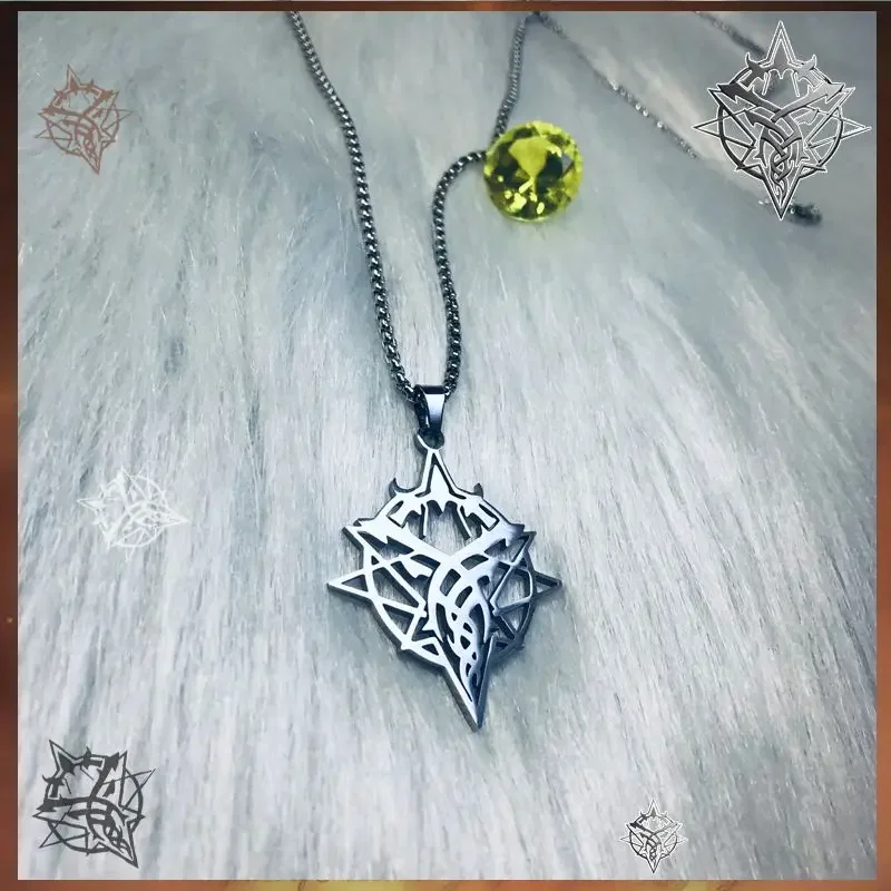 Anime Necklace for Women Lord of The Mysteries Necklaces Female CKtalon Trend Neck Silver Color Fashion Couples Party Girl Gift