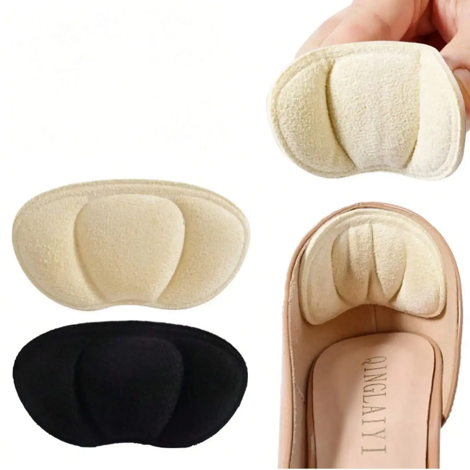 2 Pairs Anti-Wear Half Insoles | Self-Adhesive Sponge Heel Pads for High Heels | Non-Slip Unisex Footwear