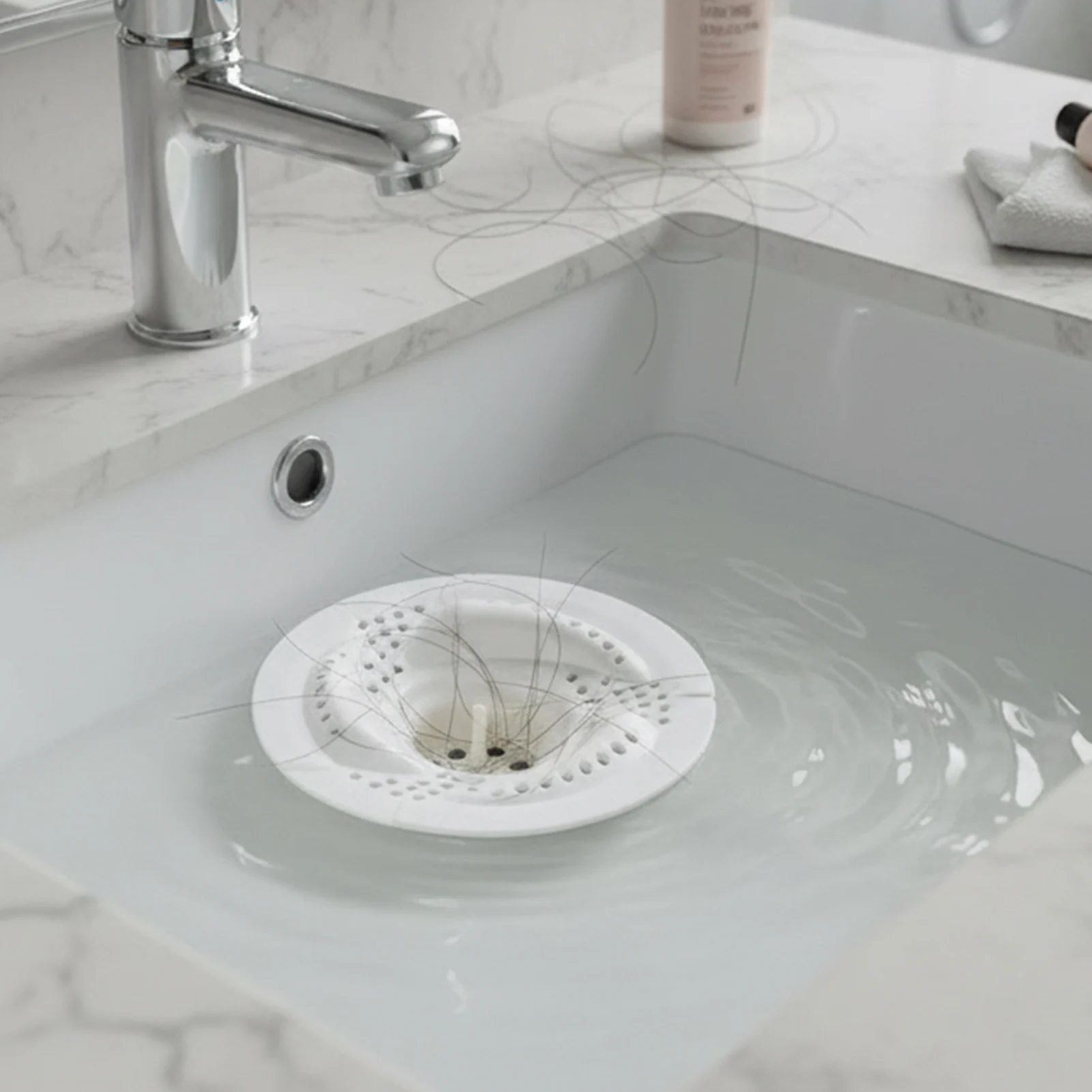 Japanese StyleDrain Filter Core Anti Clogging Bathroom Sink Durable Plastic Strainer Kitchen Drain