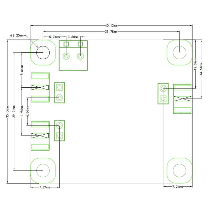 INA828 Instrumentation Amp Module, Microvolt/Millivolt Voltage Amplifier, Single/Differential Input, Single Supply, 2-1000x Gain