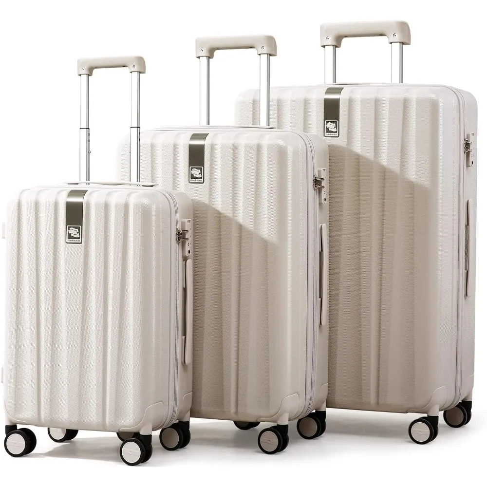 Luggage Sets 3 Piece Carry on Luggage, 20/24/29 Inch, PC Hard Shell Suitcases, Extra Large Travel Suitcase