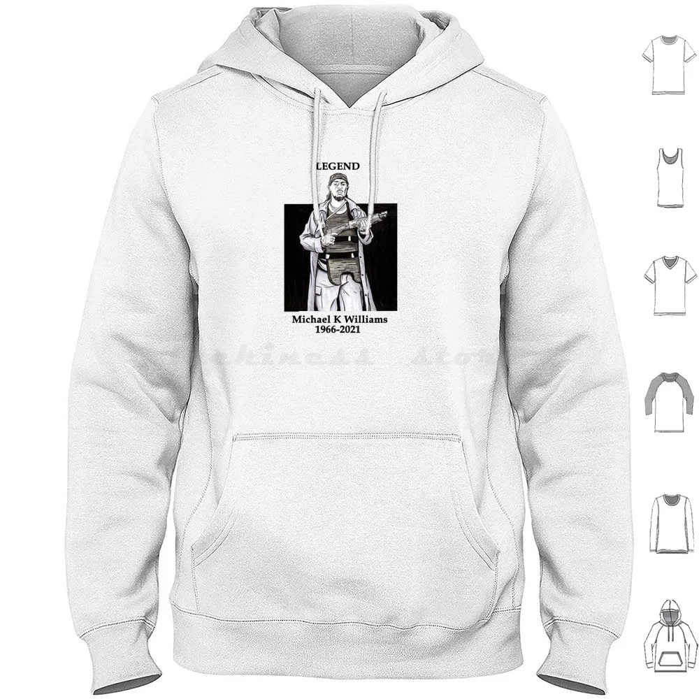 Michael K Williams , Omar The Wire Hoodies Long Sleeve Michael K Williams Michael Omar Little Omar The Wire David Simon