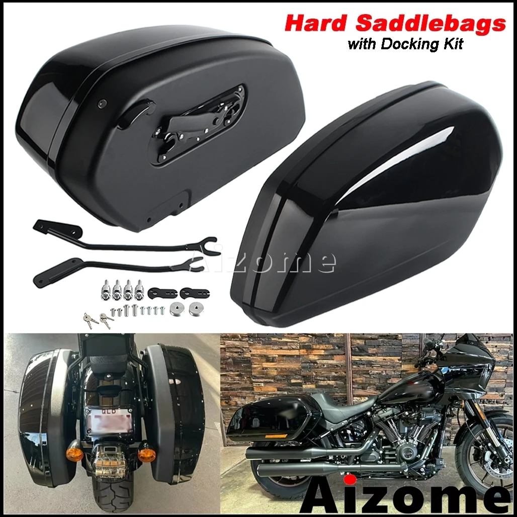 

Для мотоциклов Harley Softail Low Rider ST FXLRST 22-24, S FXLRS 20-24, FXLR 18-20, FXRST 22: Боковые жесткие кофры-сумки для багажа