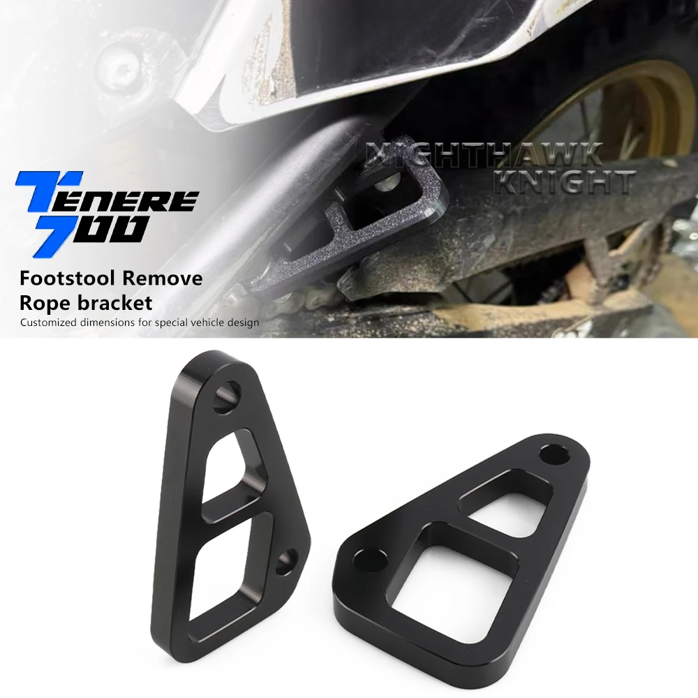 

For Yamaha Tenere700 TENERE 700 T700 Rally Motorcycle Footstool Eliminator CNC aluminum alloy Side Tie Down Brackets Accessories
