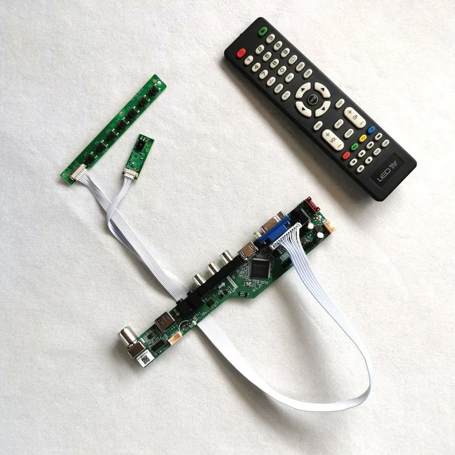 

Controller Driver Board Fit QD15TL01 QD15TL02 QD15TL03 LCD Panel IR+USB+AV+HDMI+VGA 1280*800 LVDS 30-Pin DIY Kit 1CCFL Analog TV