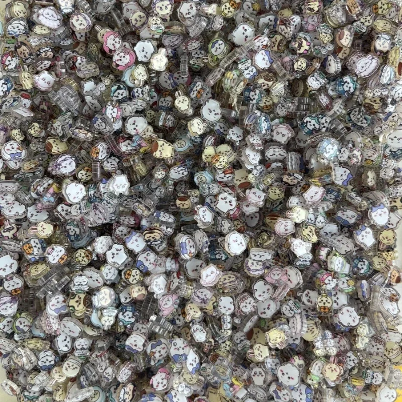 

Cartoon Anime Chiikawa Peripheral Kawaii Hachiware Usagi Double-layer Acrylic Sheet DIY Handmade Jewelry Material Accessories