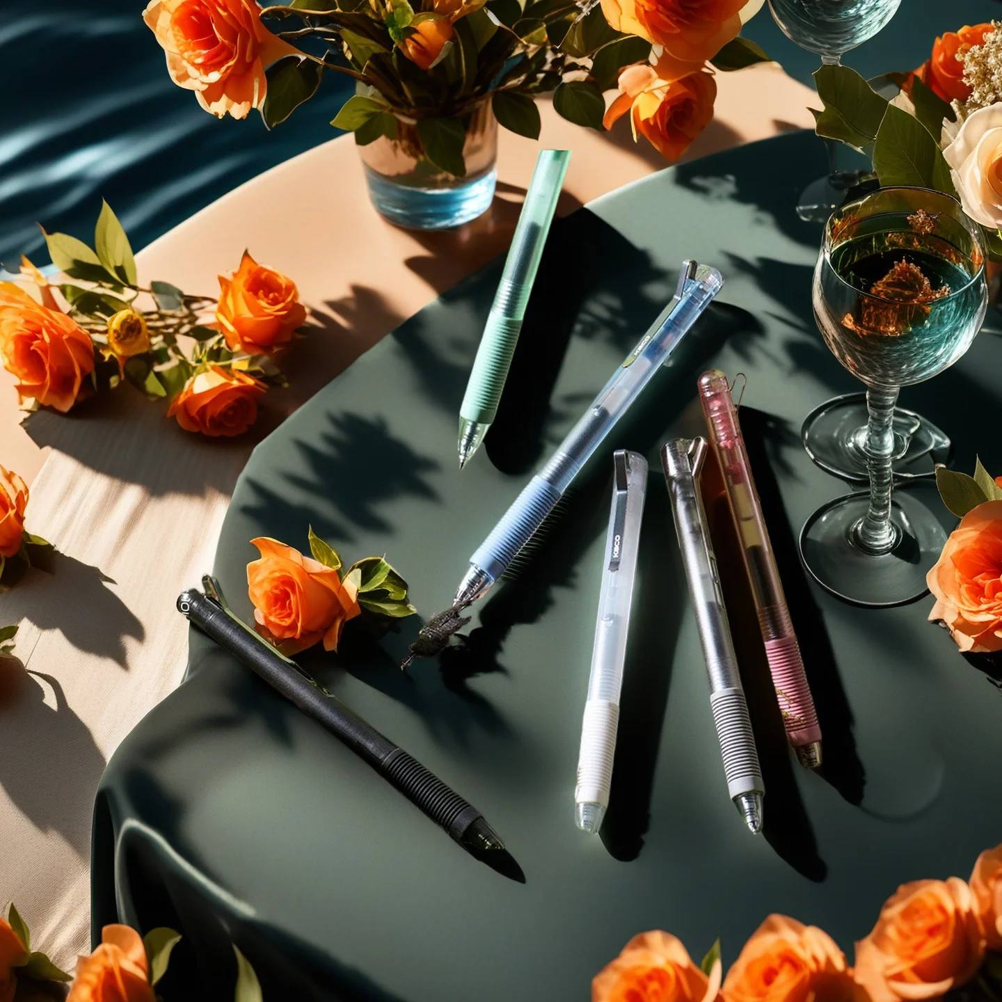 

KACO Black Press Gel Ink Pens K1 0.5mm Minimalist Ins Style for Student Writing Exam Pen Office Signature Stationery Supplies