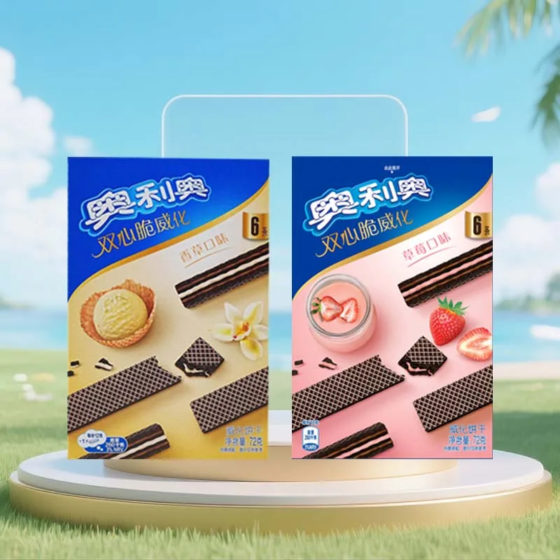 2,54 унции (72 г) * 4 упаковки хрустящей вафели Oreo с двойным сердцем (яже упаковку содержит 6 пакетов)
