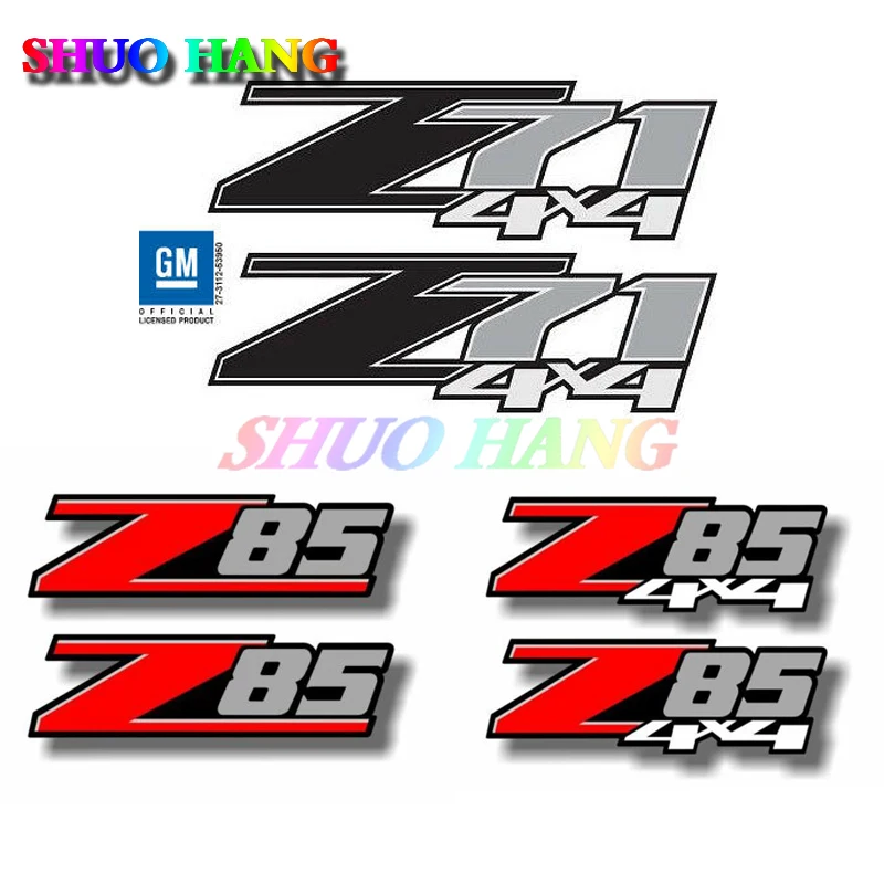 2007 - 2013 Chevro Silverado Z71 4x4 Z85 4x4 Decal FB 1500 2500 Vinyl Auto Parts Window Racing Pickup Truck Trim Car Sticker PVC