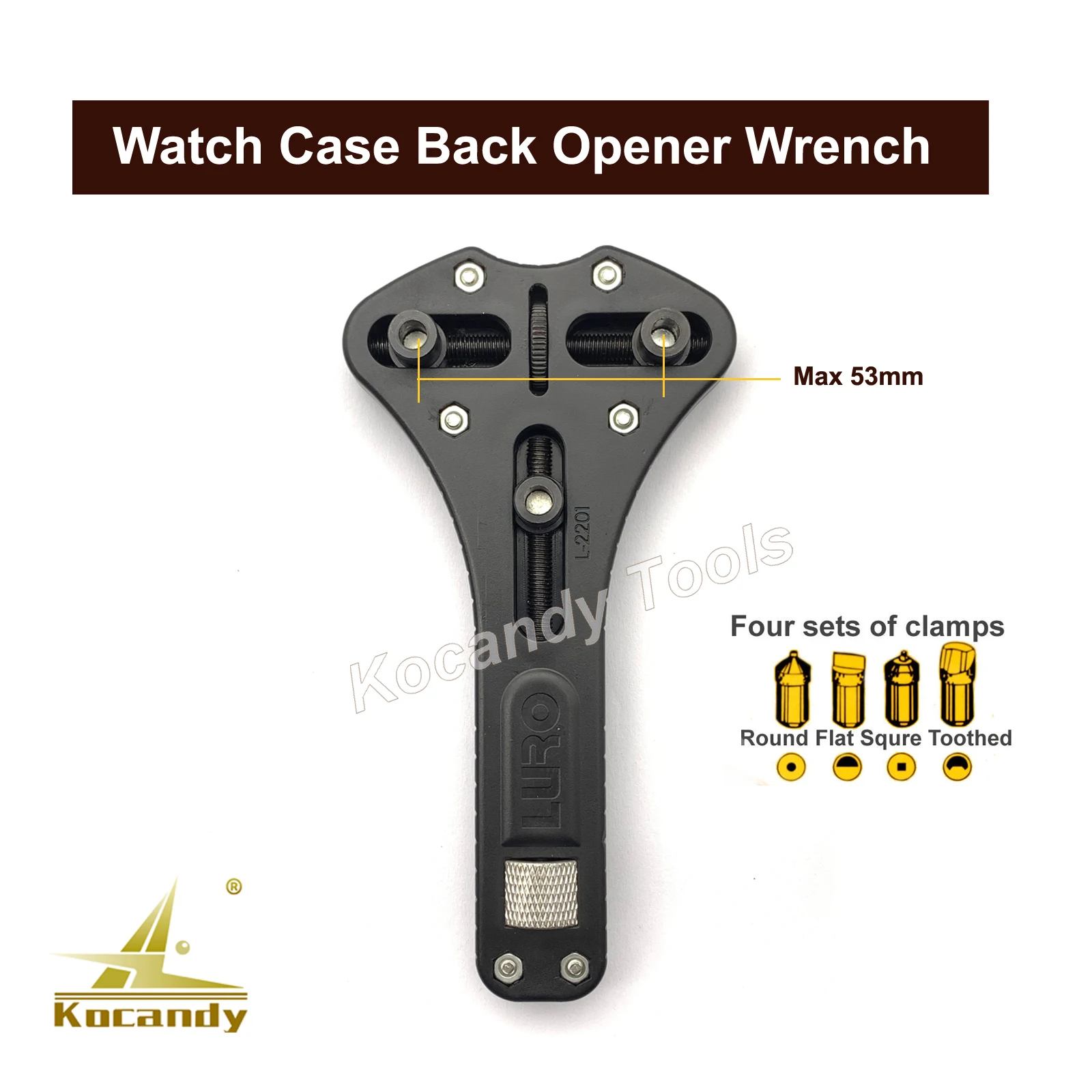 Jaxa Wrench Watch Back Case Opener Battery Change Tool For Watch Repair Watchmaker Tool