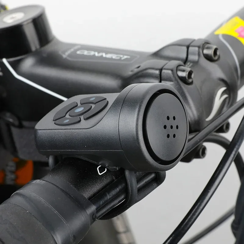 Elektrische Fahrradklingel mit USB-Ladefunktion, MTB-Mountainbike-Warnklingel, wasserdichte Sicherheitsklingel, Fahrradzubehör – Detail 5