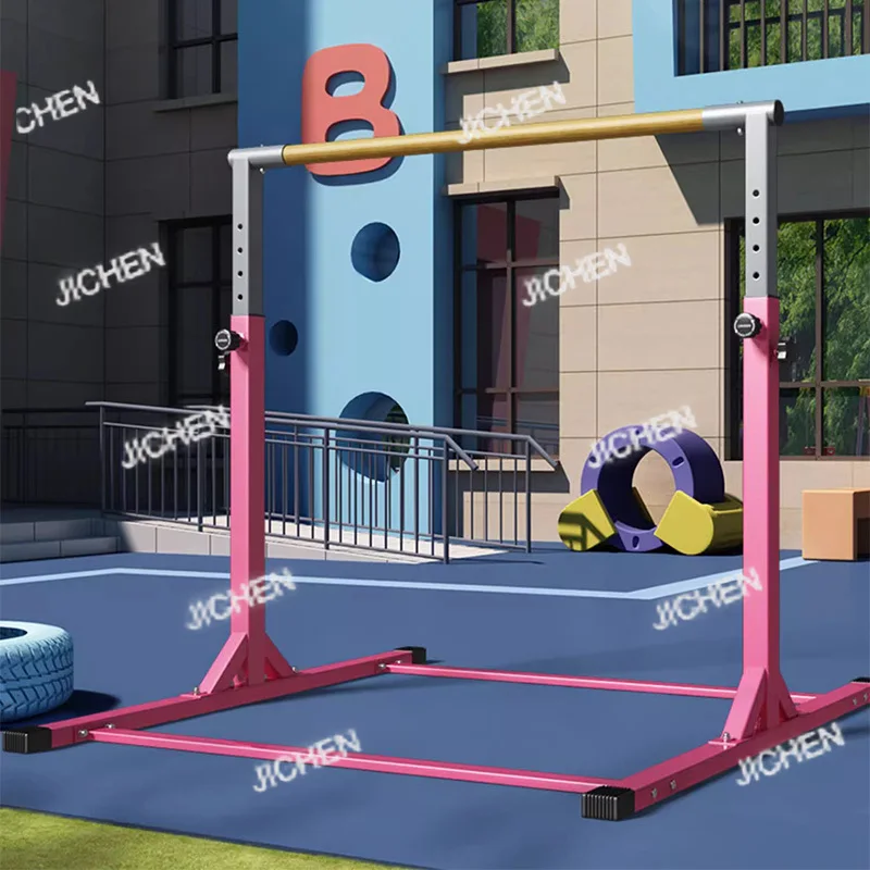 

JC Children's single pole Horizontal Bar,3' to 5' Adjustable Height,Ideal for Indoor and Home Training,1-4 Levels,1000KG Weight