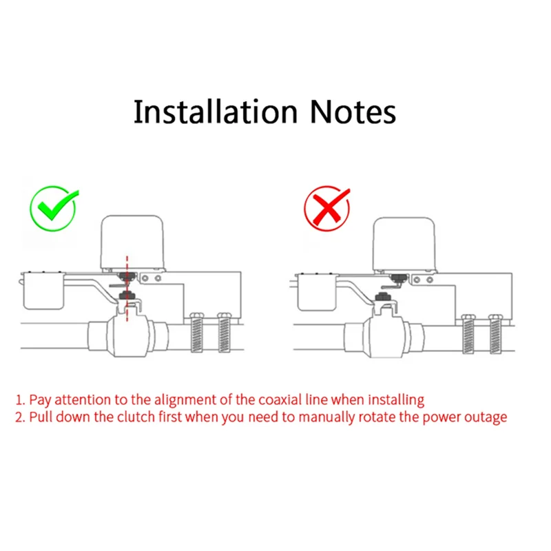 Y50A-Tuya Wifi/Zigbee Smart Valve Controller For Water Gas Auto Shut On Off Valve Works For Alexa Yandex Google Home
