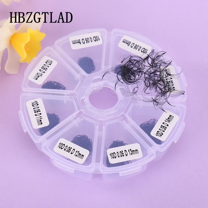 HBZGTLAD 500/1000 Fans 5-20D 8-15mm Mix Premade Volume Fan False Eyelashes thin Pointy base Fans Individual Eyelashes Extensions