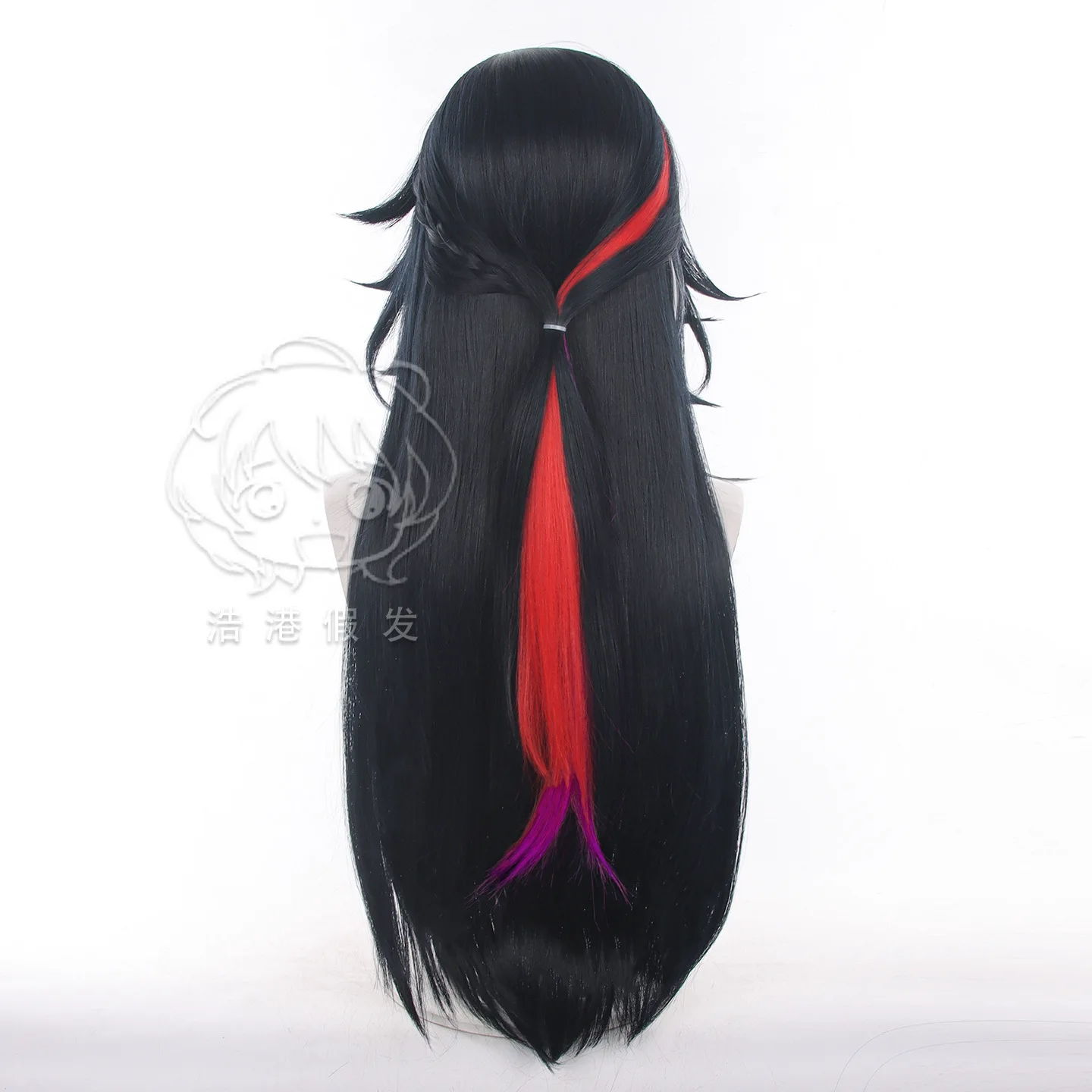 Honkai: Star Rail Boothill Cosplay Wig Man Long Black Hair Anime Halloween Party Wig Comic Con Heat Resistant Synthetic Hair