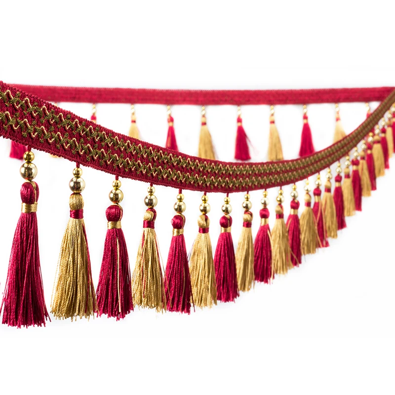 1m Tassel Fringe Trim Sewing Crafts Trimmings Edging Curtains Cushion Sofa Table Upholstery Wedding Decoration Accessories