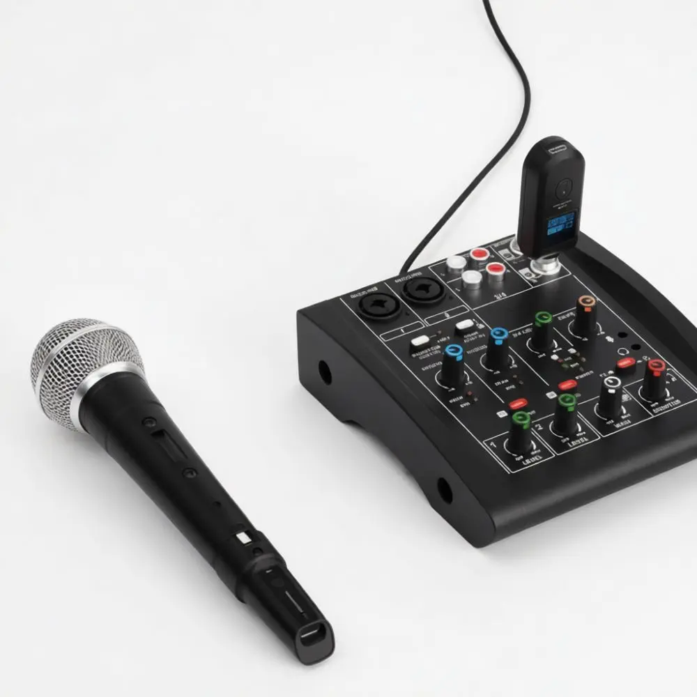 Professional Wireless Transmitter Receiver System For Dynamic Mic Electric Wind Instrument Guitar Studio Stage Performance