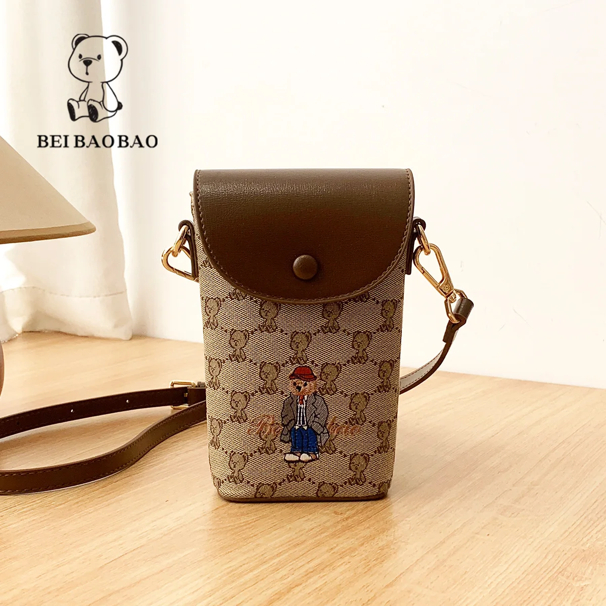 

Beibaobao New shoulder crossbody bag, mobile phone bag, fashionable small bag, women's coin purse, casual women's bag