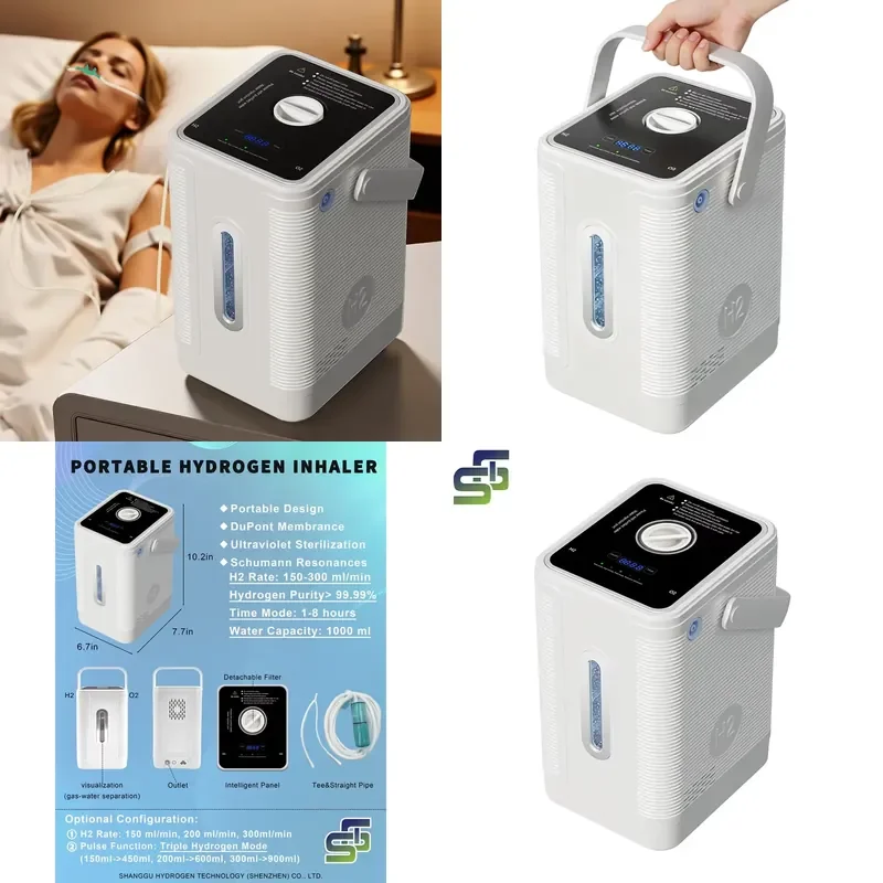 Portable Inhalation Device for SG Manufacturer 150ml/min H2 Flow Rate SPE PEM Inhaler RoHS PSE