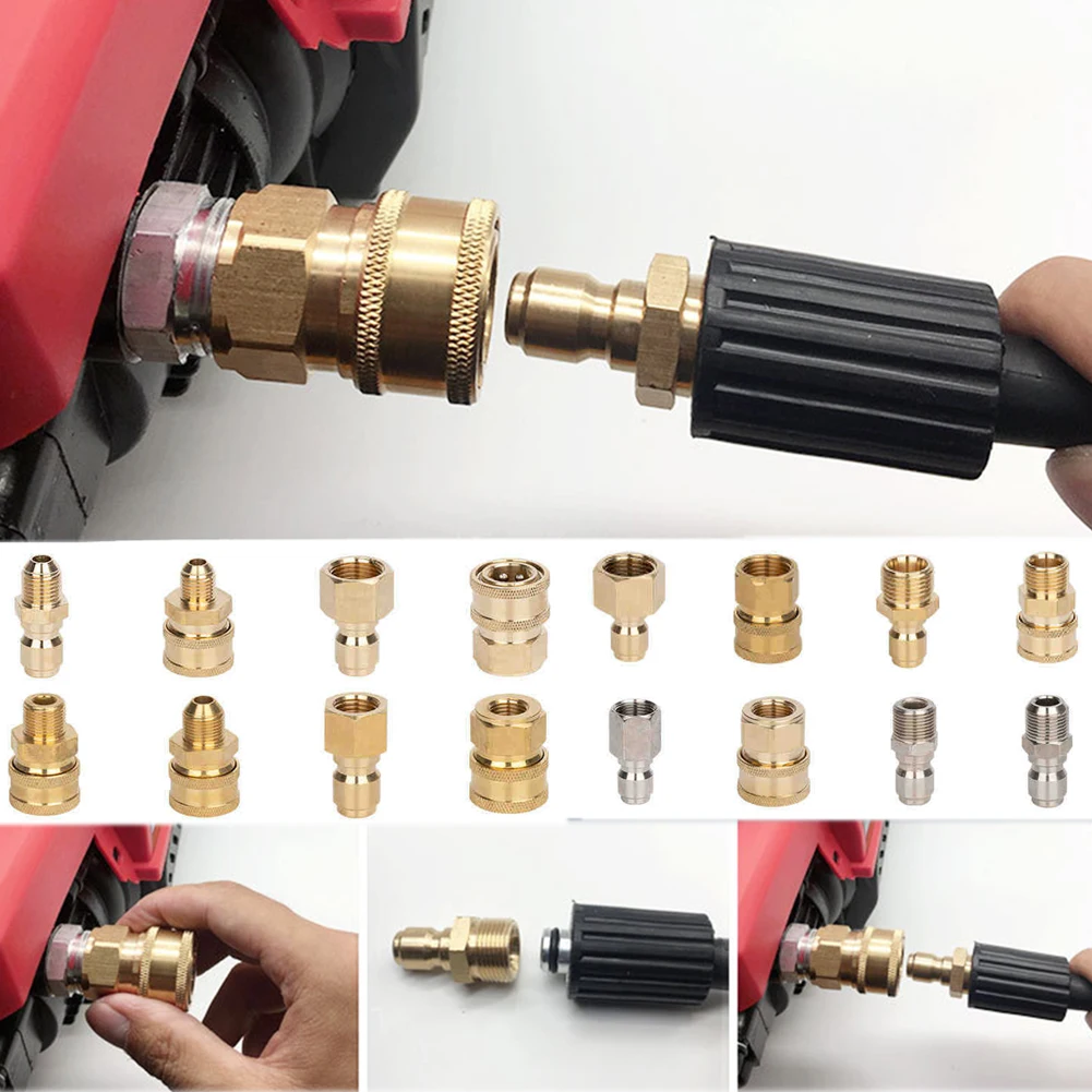 G1/4 Garden Irrigation Brass Adjustable Spray Misting Nozzles Spray Head All Copper Water Gun Water Pipe Adapter Accessories