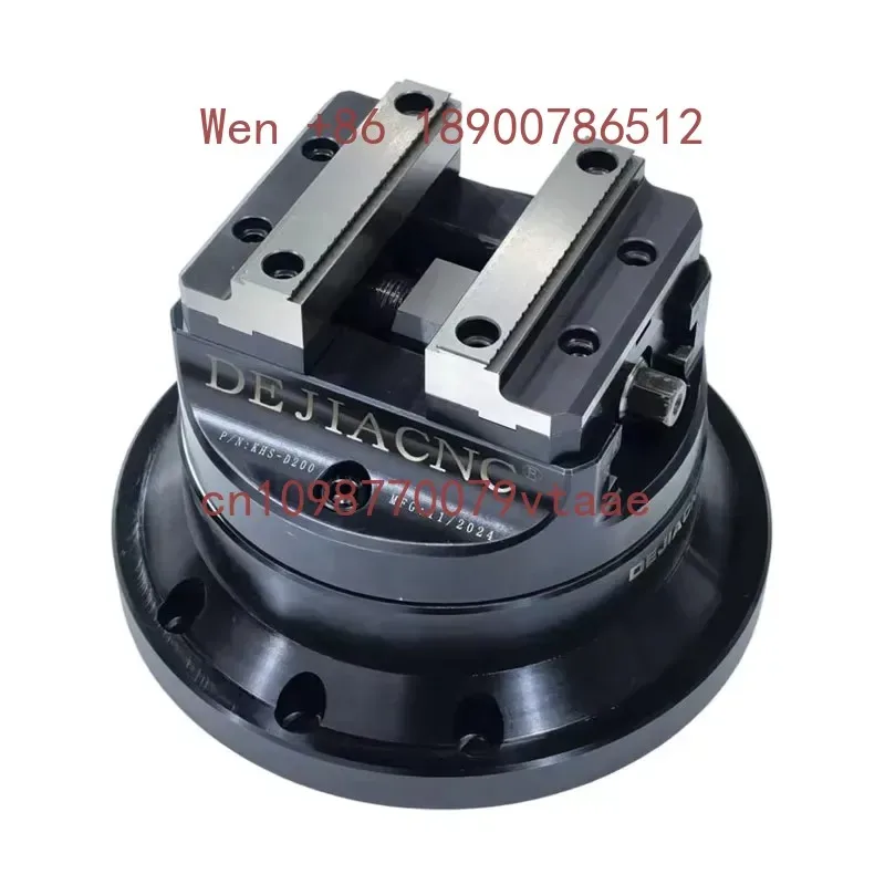 KHS-D200+Riser Manual Self Centering Bench Vise with Alloy Steel Riser Base