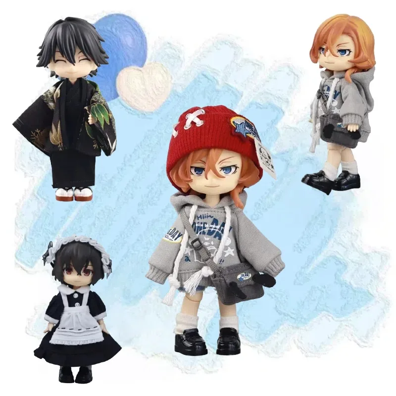 

Dazai osamu Ryunosuke Akutagawa Nakahara Chuuya Bjd Doll Ob11 Anime Cosplay Cute Figure Model Desktop Ornament Gifts Unisex