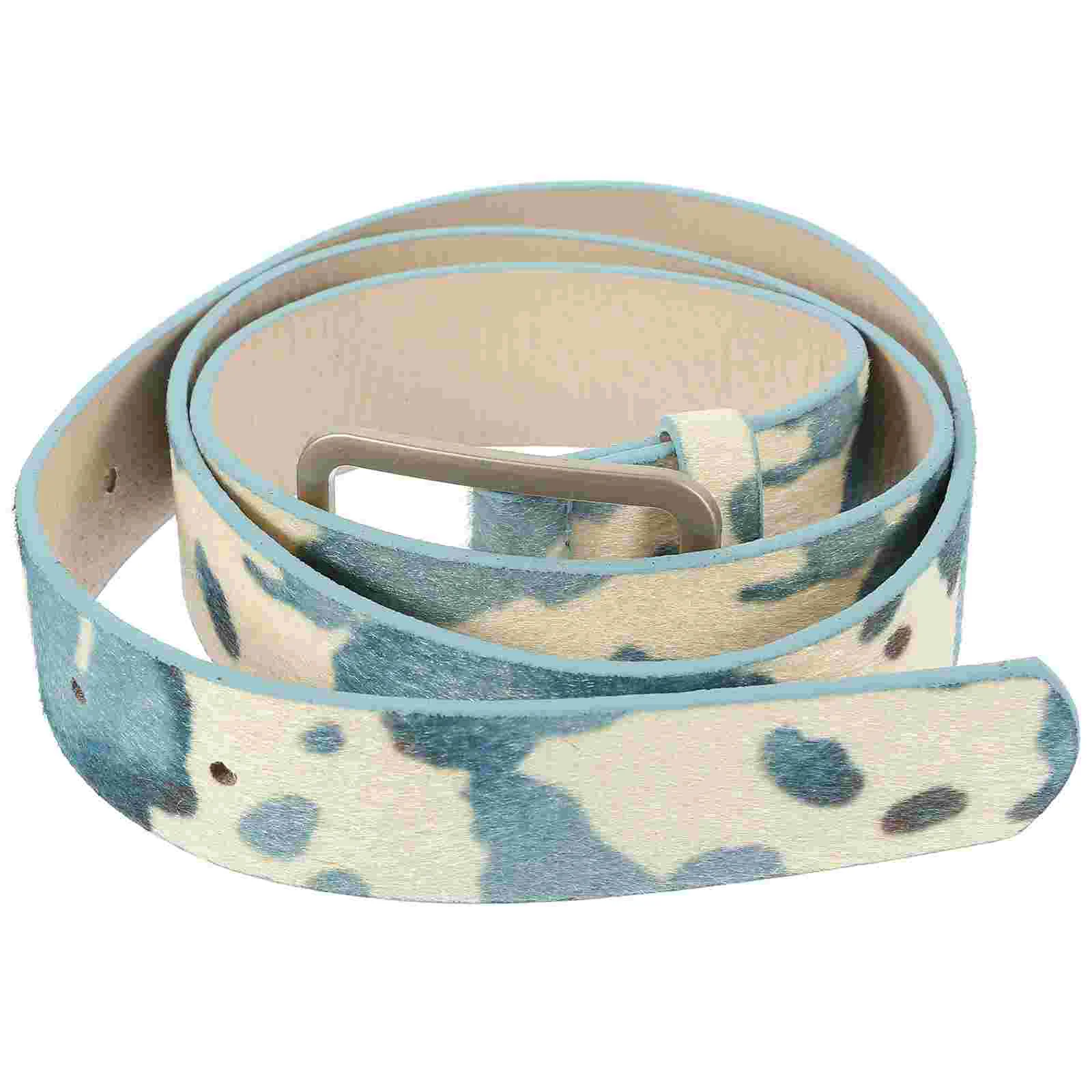 Cow Pu Belt Cinturón Ladies Mujeres Cowgirl Belts Women's Jeans for Western Animal Print