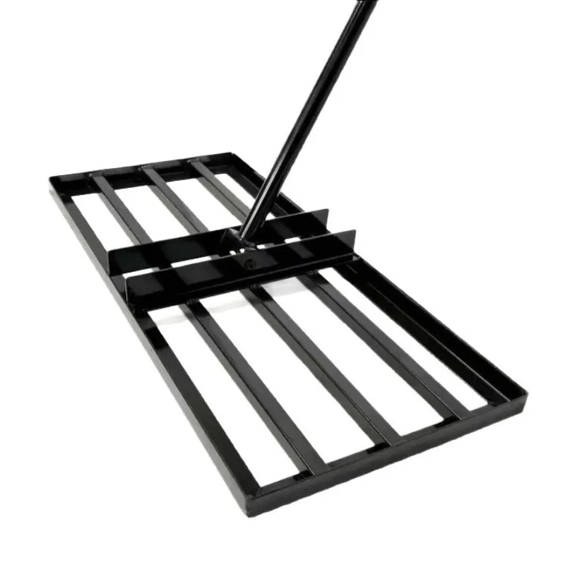 Stainless Steel Ground Leveler Push‑type Soil Smoothing Hand Tool For Outdoor Camping Beach Lawn Arrangement Backyard