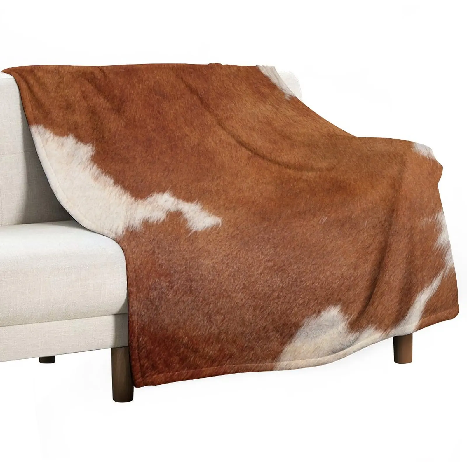 

Wild, rustic Cowhide pattern Throw Blanket Hair Blanket Flannels Blanket Baby Blanket Summer Blanket