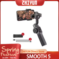 ZHIYUN SMOOTH 5 Gimbal 3-Axis Phone Handheld Stabilizer Portable Selfie Stick Smartphone for iPhone 14 Pro Max Huawei Xiaomi