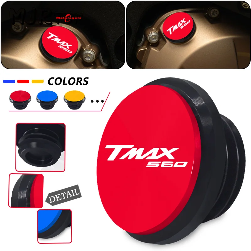 2024 tmax Engine Plug Screw Cover For TMAX530 DX SX TMAX560 TECH MAX 2012-2024 Motorcycle CNC Engine Oil Filler Cap TMAX 530 560