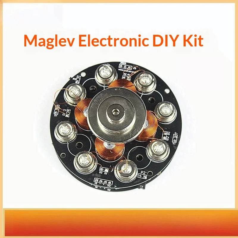 Magnetic Levitation DIY Kit, Push Type Electromagnetic Physics Soldering Practice Parts