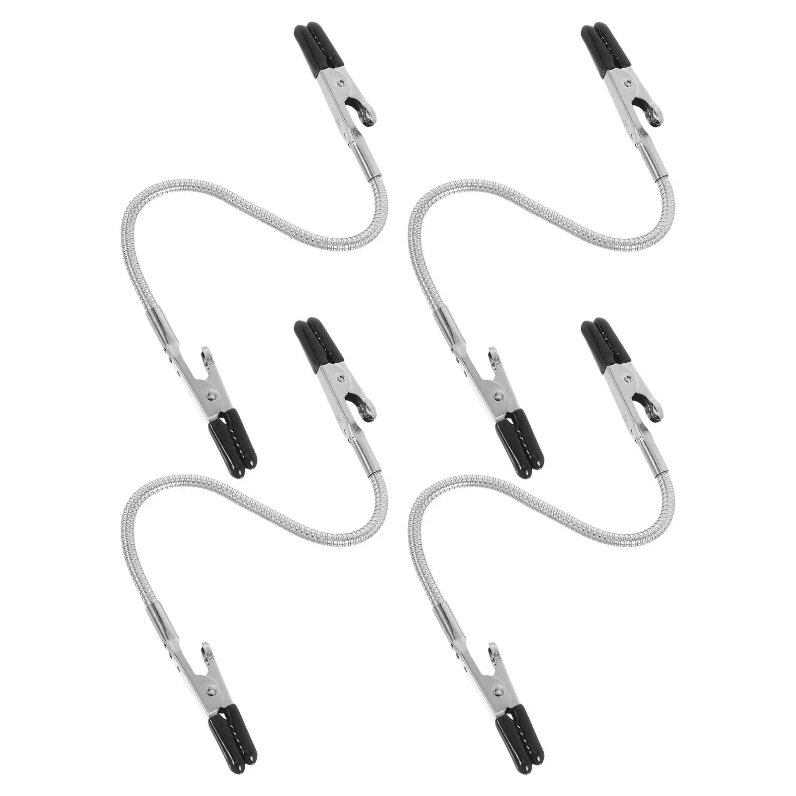 4Pcs Flexible Double Headed Soldering Clamps Adjustable Gooseneck Alligator Clips Wire Welding Fixture Electronics Repair