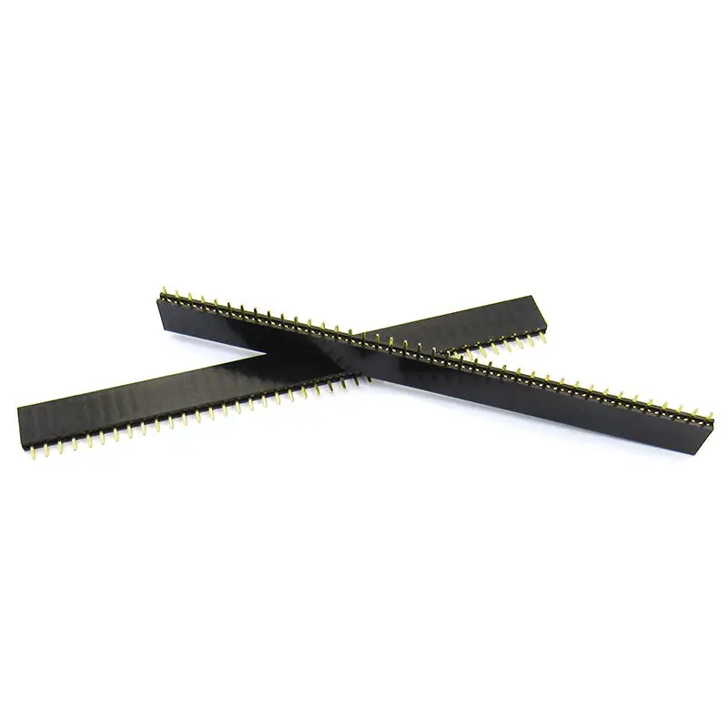 10PCS 2.54mm Pitch Single Row Female 2~13P PCB Socket Board Pin Header Connector Strip Pin Header